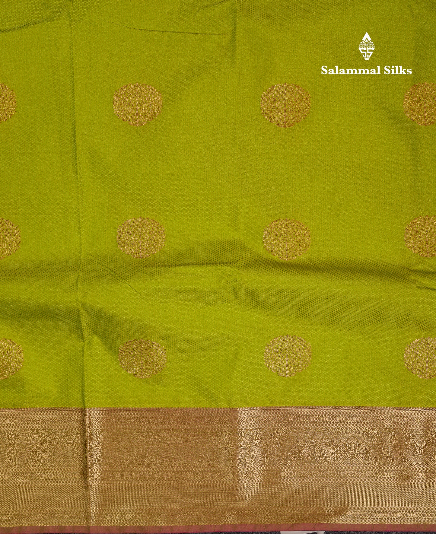 Beautiful Parrot Green Semi Silk Saree With Contrast Pink Blouse