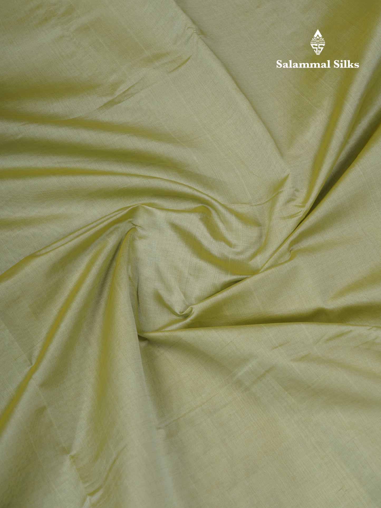 Light Elaichi Green Semi Silk Cotton Saree With Contrast Navy Blue Traditional Border