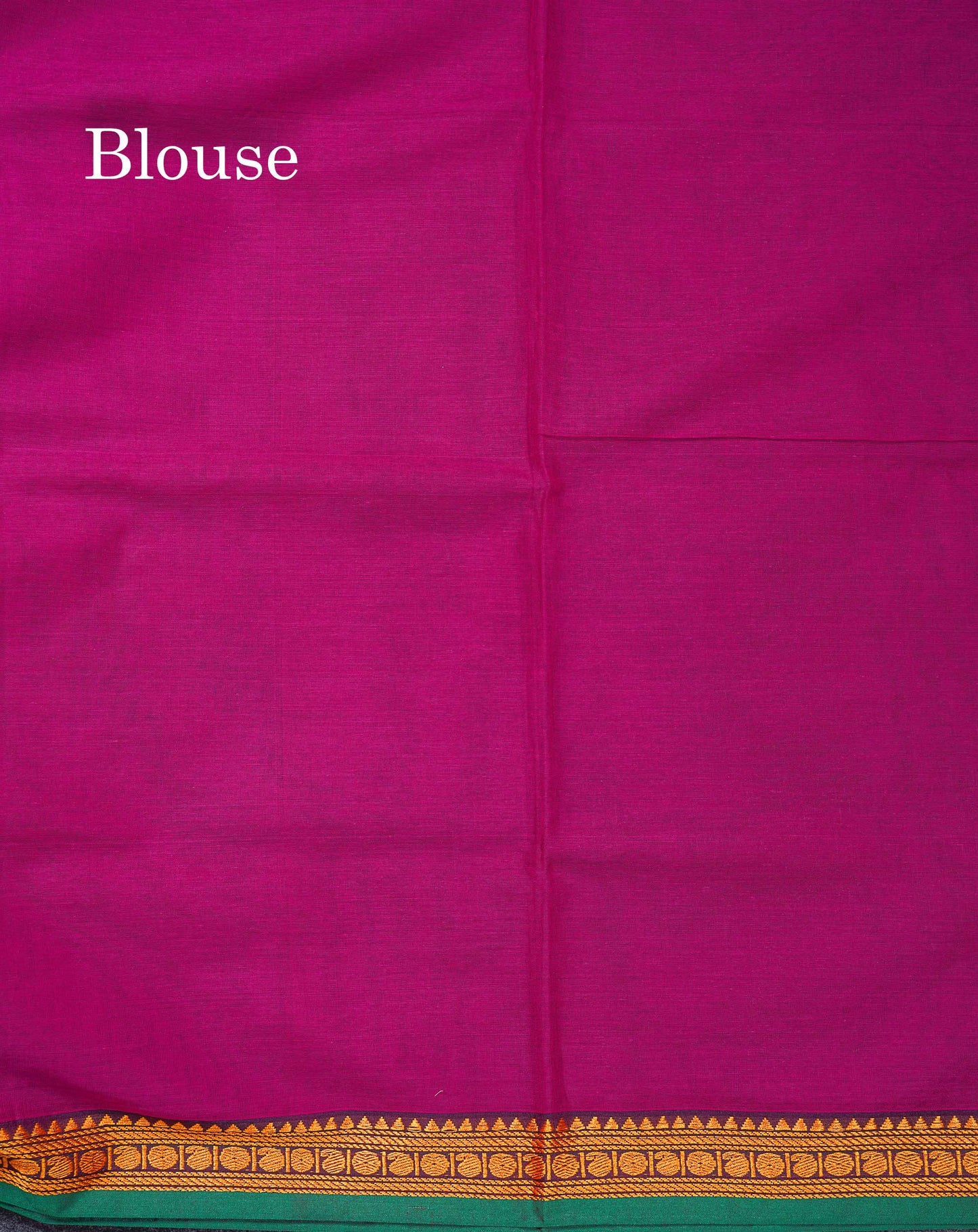 Beautiful Redish Maroon Plain Pure Cotton Saree With Contrast Dual Tone Bottle Green Thread Work Traditional Small Border