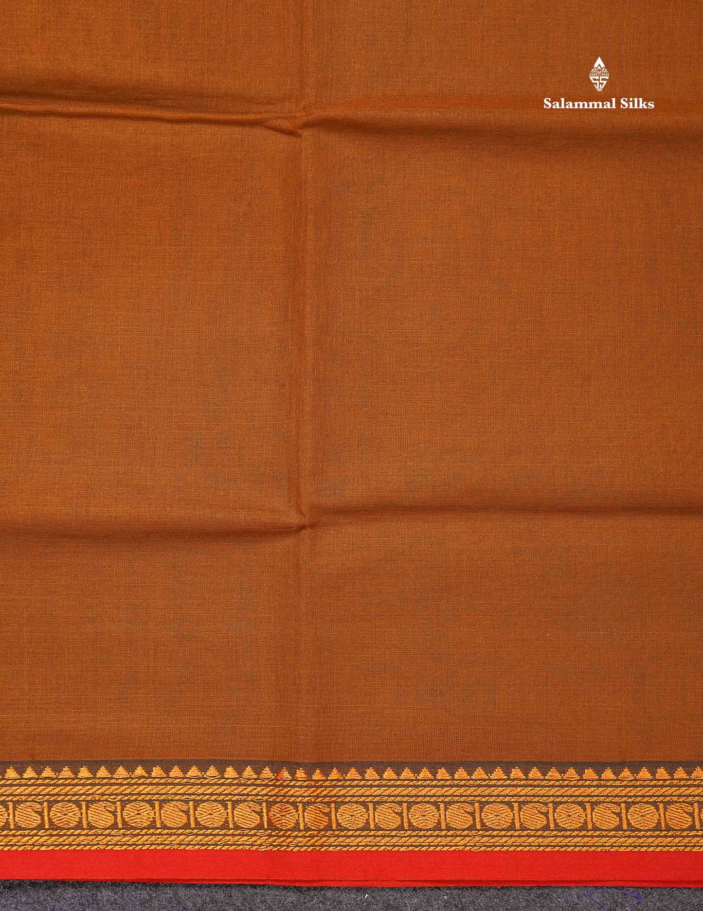Beautiful Redish Maroon Plain Pure Cotton Saree With Contrast Dual Tone Bottle Green Thread Work Traditional Small Border