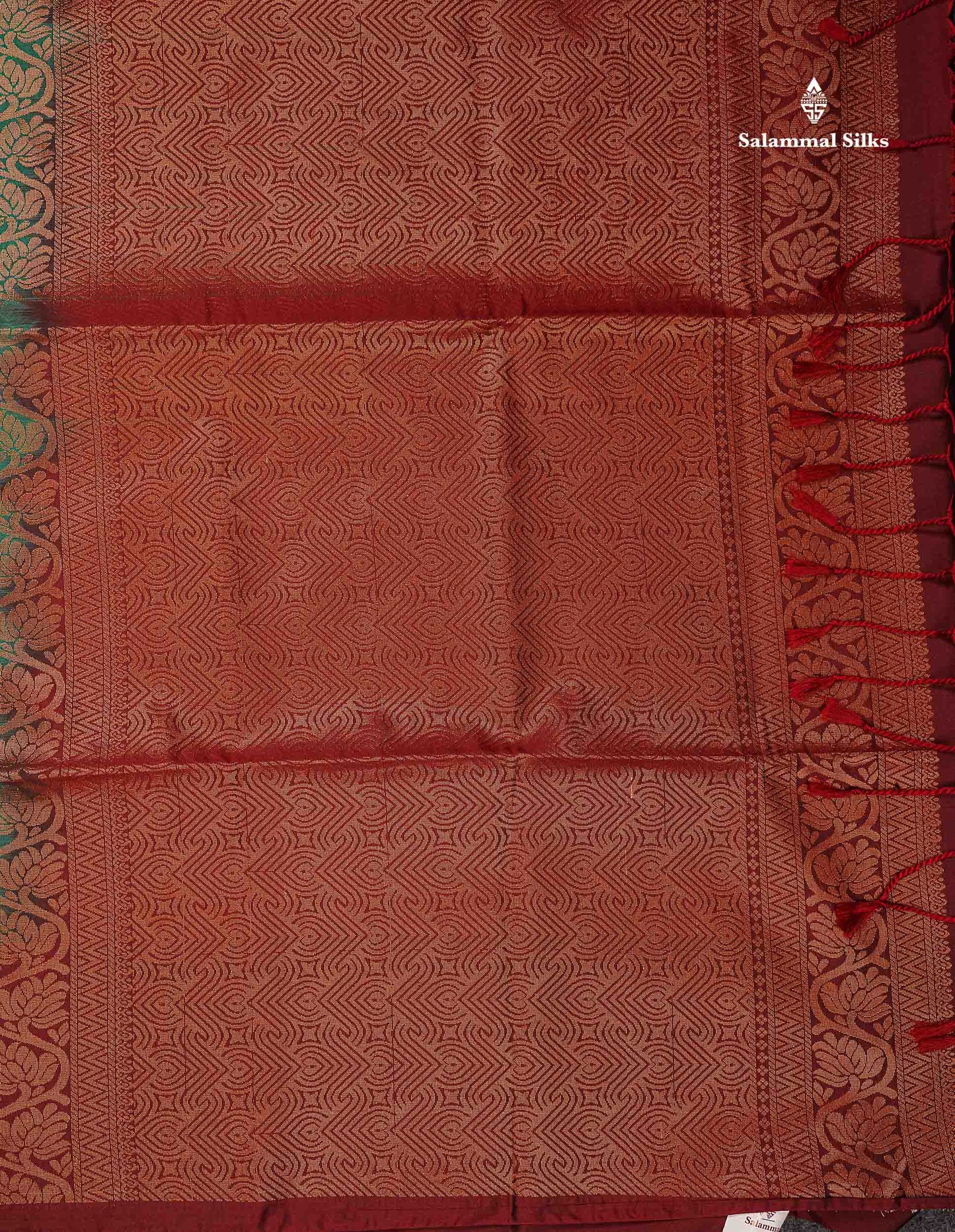 Beautiful Bottle Green Fancy Semi Soft Silk Saree With Contrast Maroon Blouse