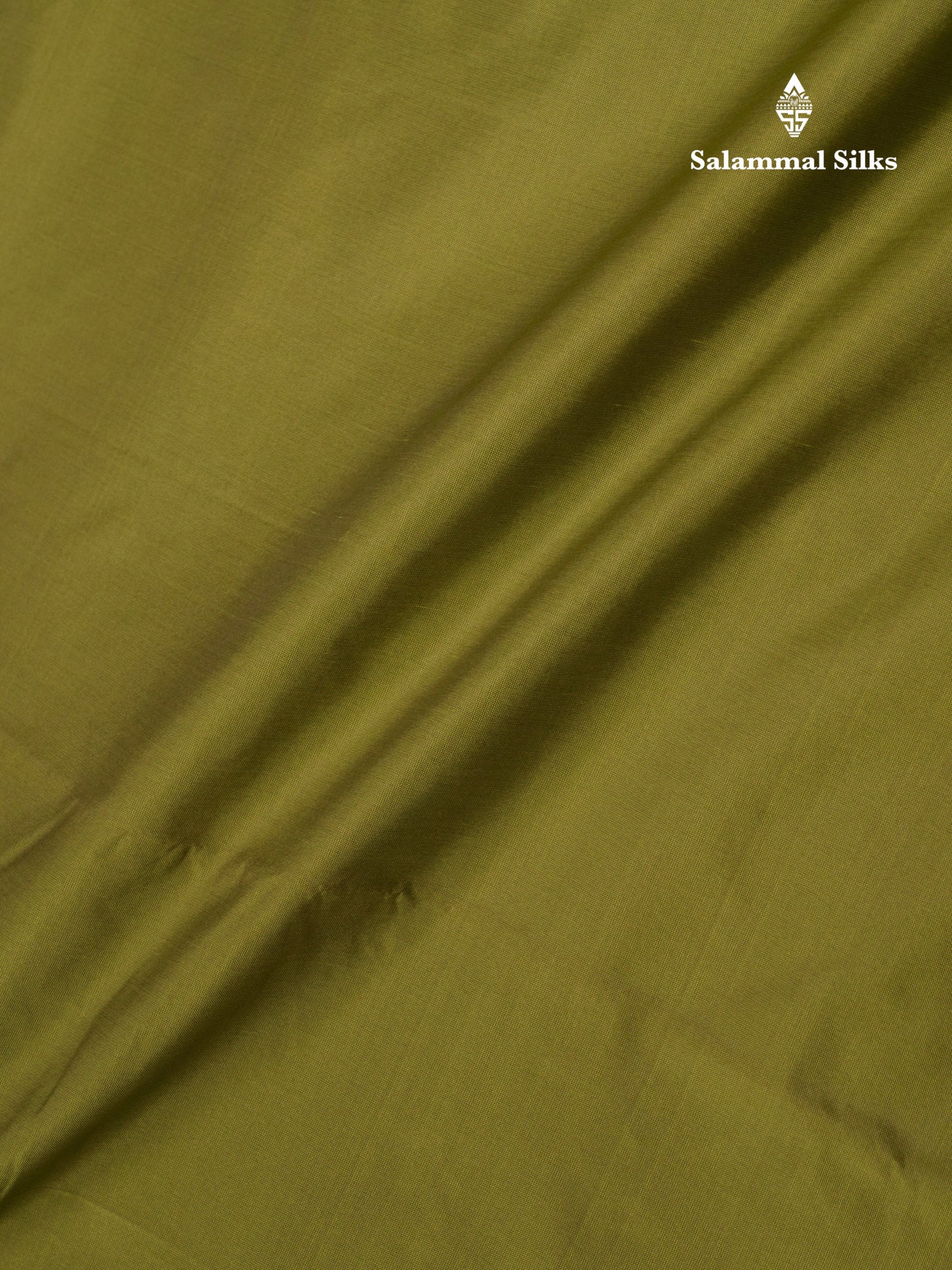 9 Yards Semi Silk Saree Army Green with Traditional Border