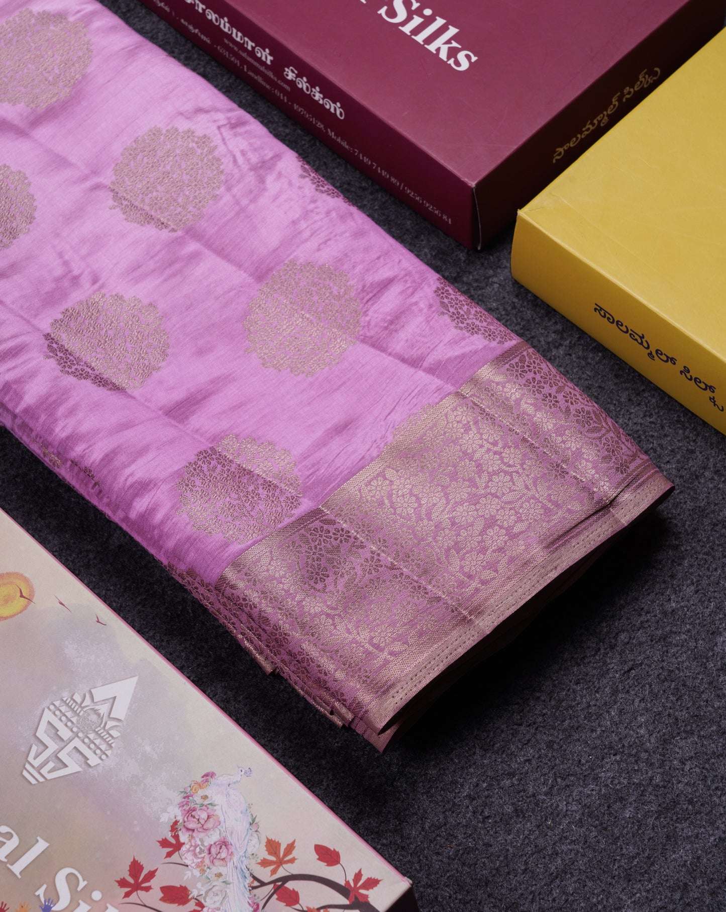 Beautiful Beige Semi Raw Silk Saree With Fancy Border