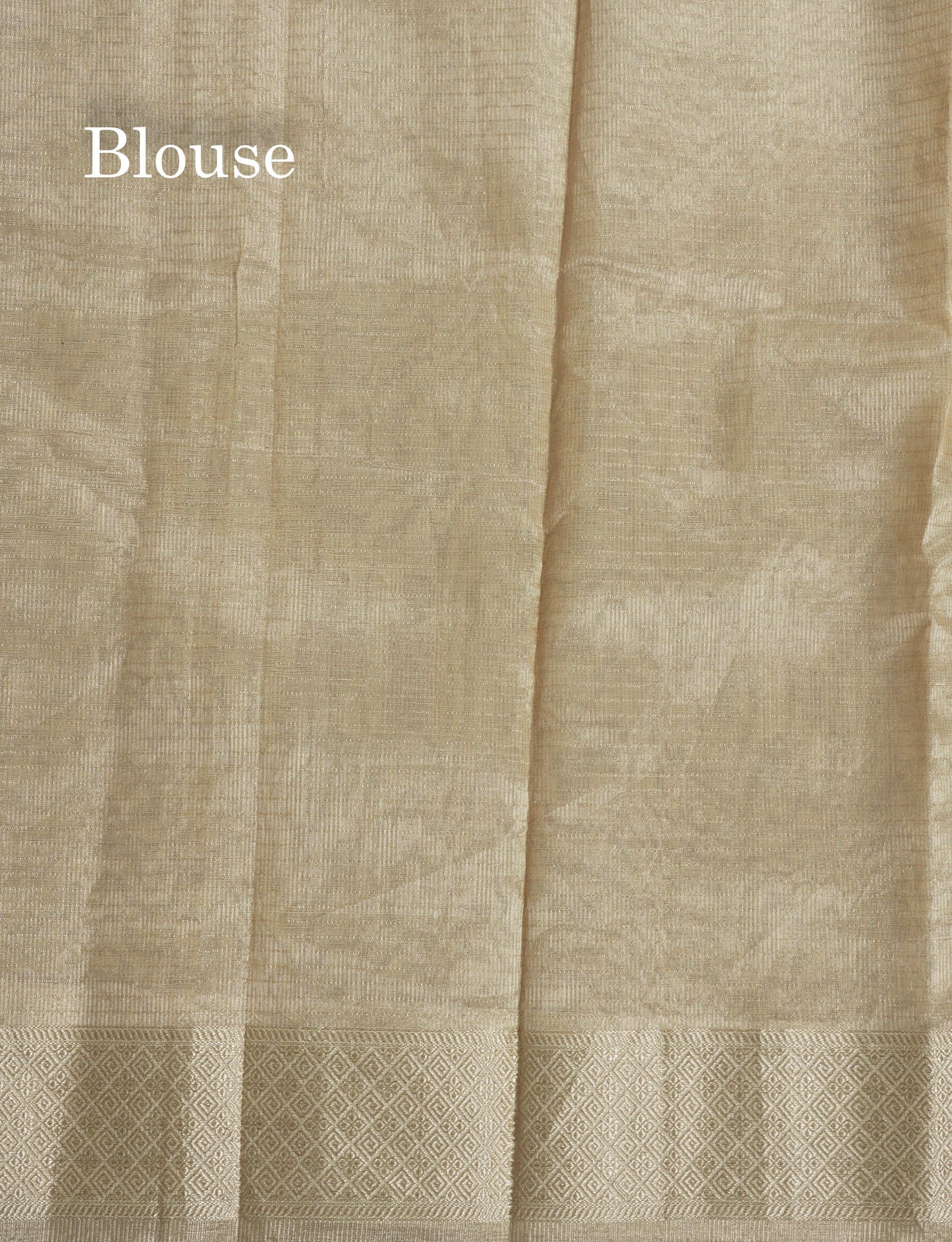 Baby Pink Fancy Tissue Kota Saree With Zari Lines Blouse