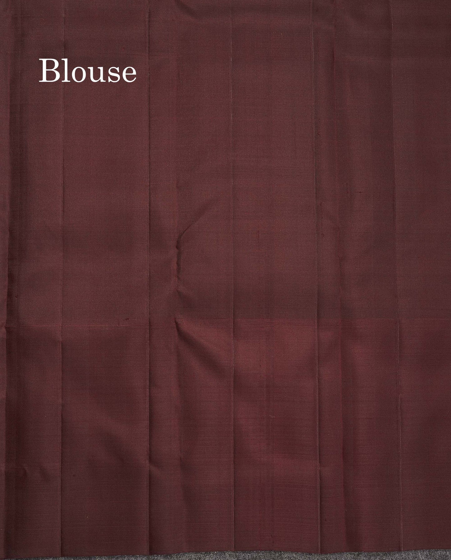 Pure Kanjivaram Silk Saree - Magenta Colour Body With Contrast Dark Brown Long Border