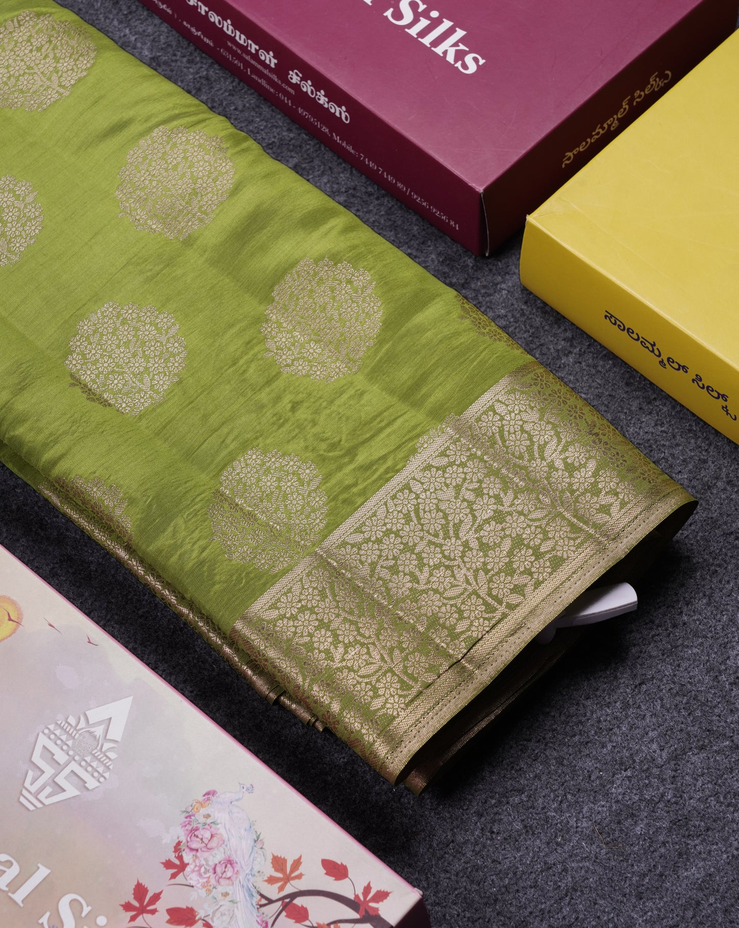 Beautiful Beige Semi Raw Silk Saree With Fancy Border
