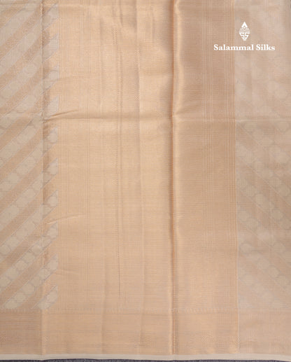 Beautiful Cream Kota Cotton Grand Fancy Saree With Blouse