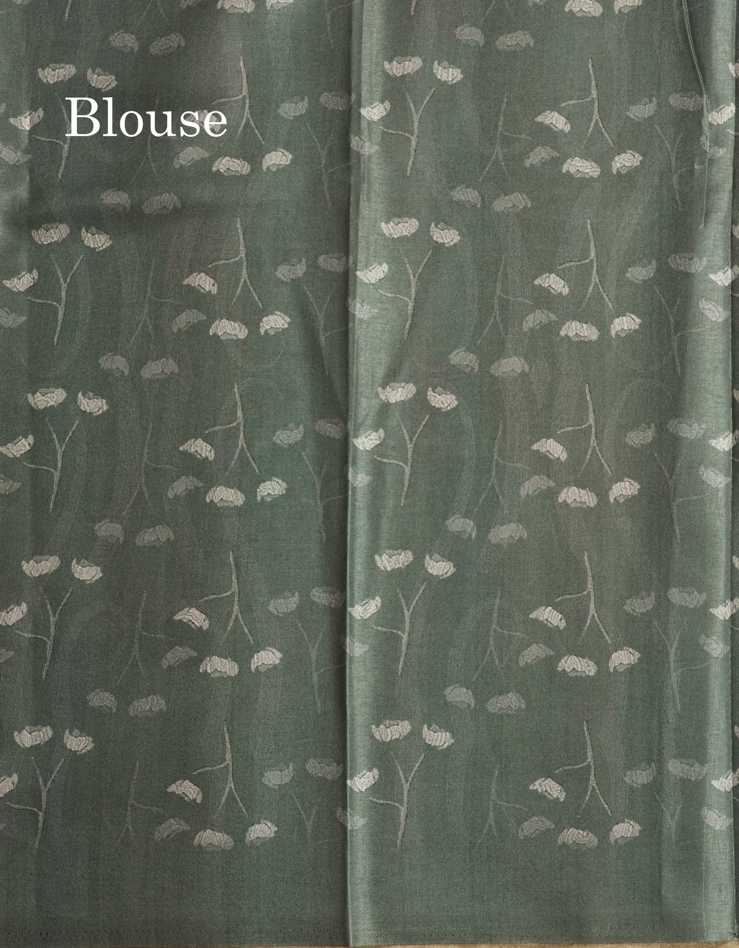 Baby Pink Printed Semi Tussar Saree With Lake & Bird Border