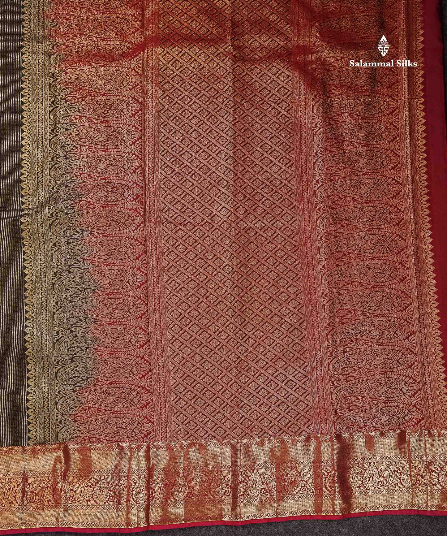 Beautiful Snuff Brown Zari Lines Semi Silk Saree With Contrast Maroon Evening Morning Border