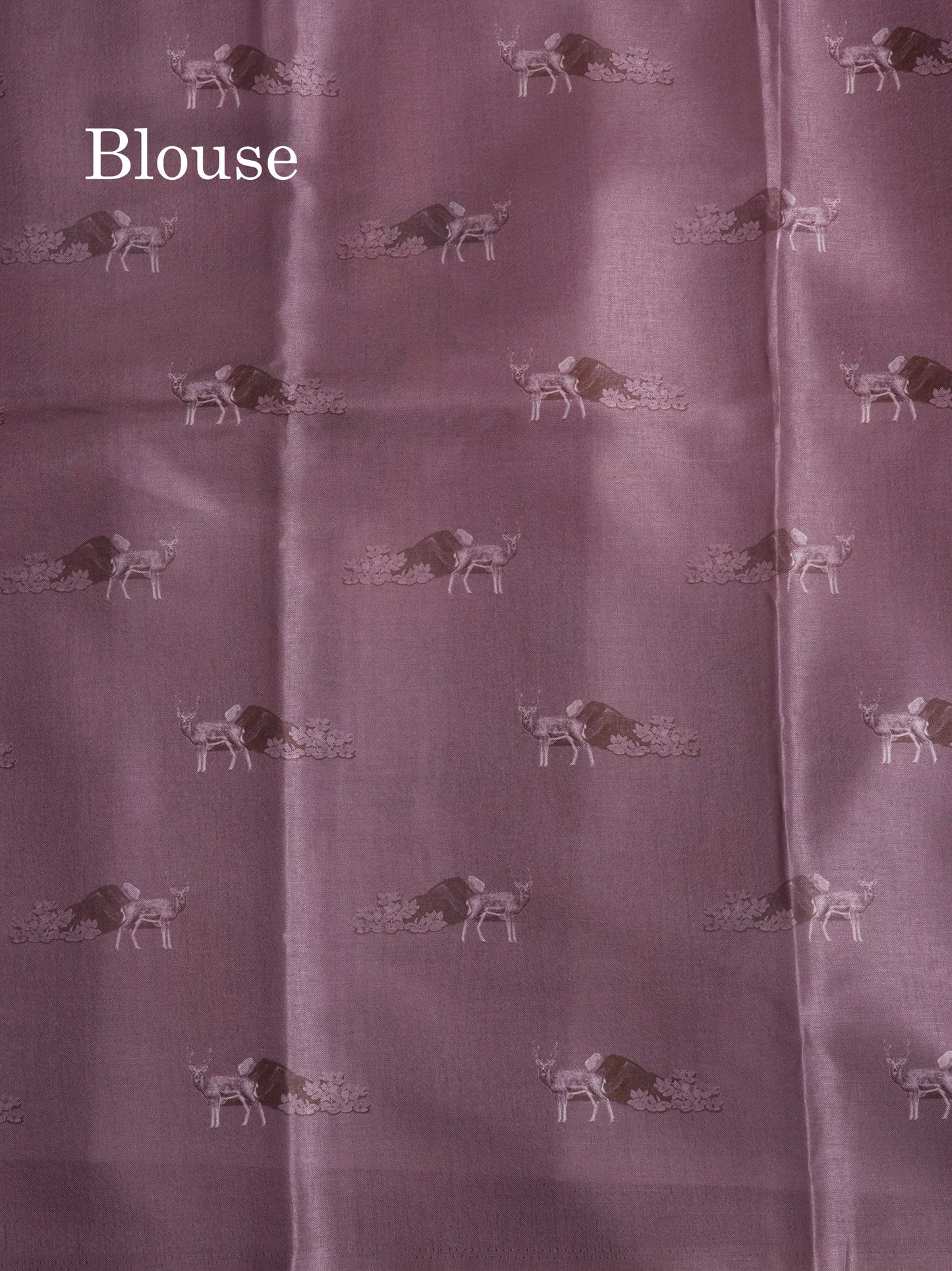 Sandal Printed Semi Tussar Saree With Village Theme Border