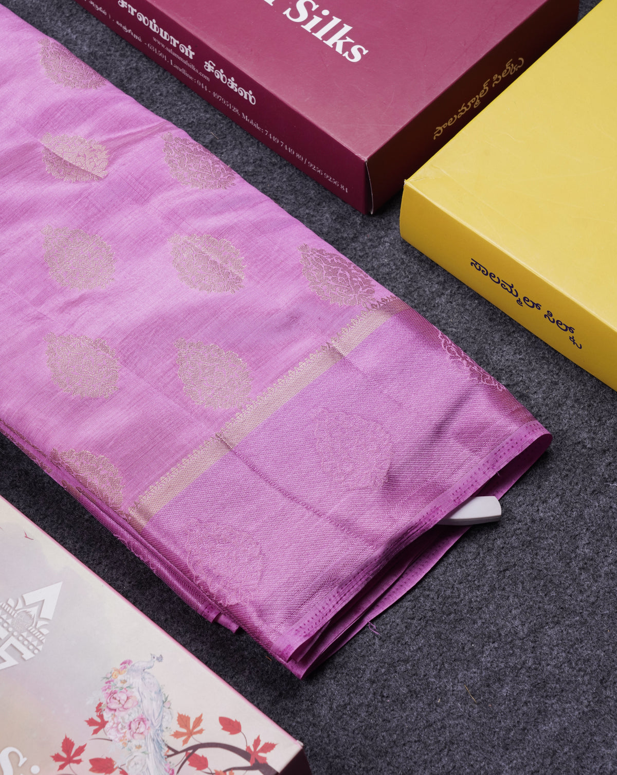 Beautiful Lavenser Semi Raw Silk Saree With Fancy Border