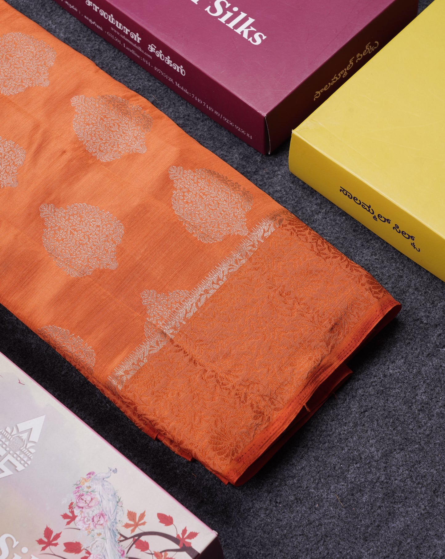 Beautiful Lavender Semi Raw Silk Saree With Fancy Border