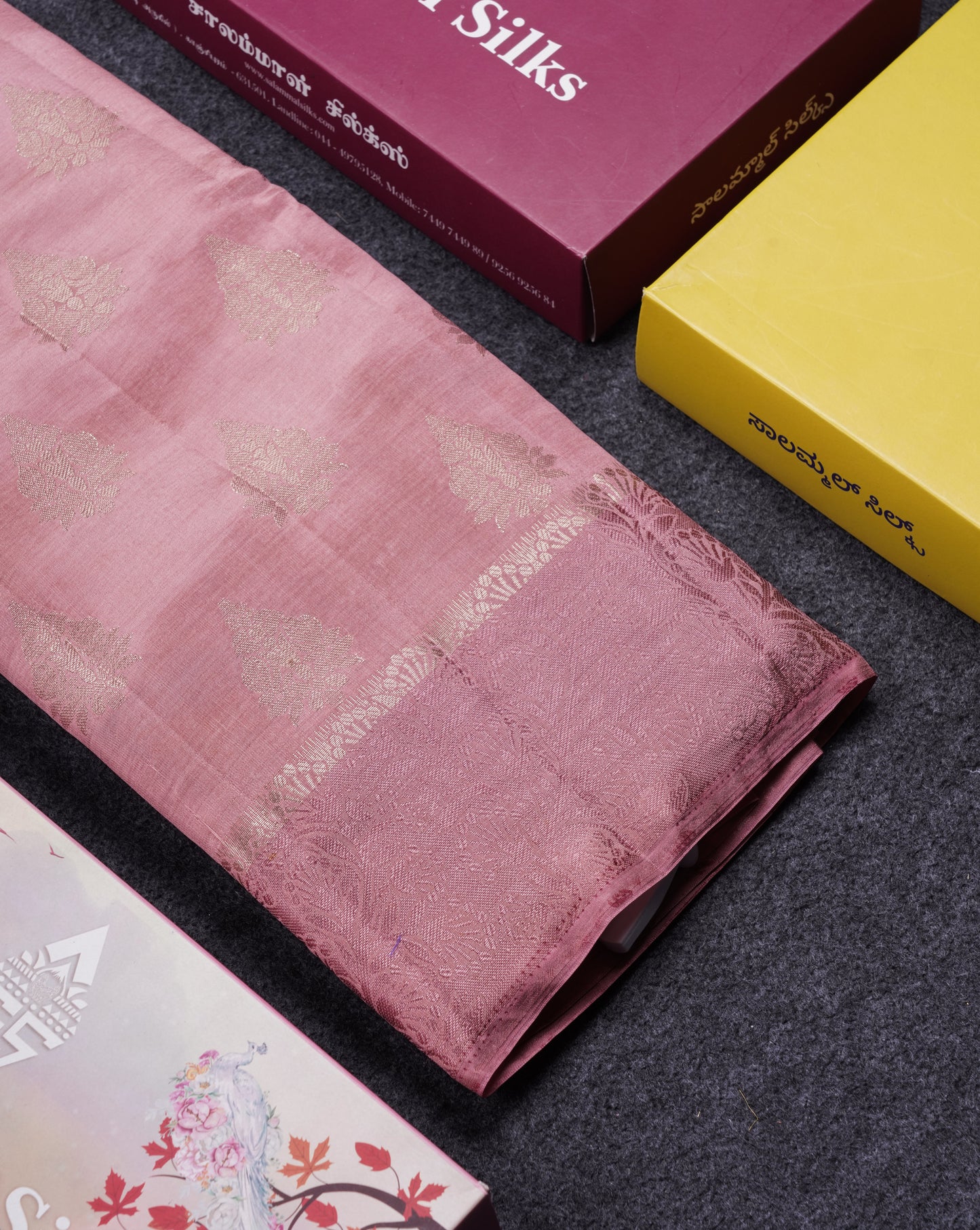 Beautiful Dark Magenta Semi Raw Silk Saree With Fancy Border