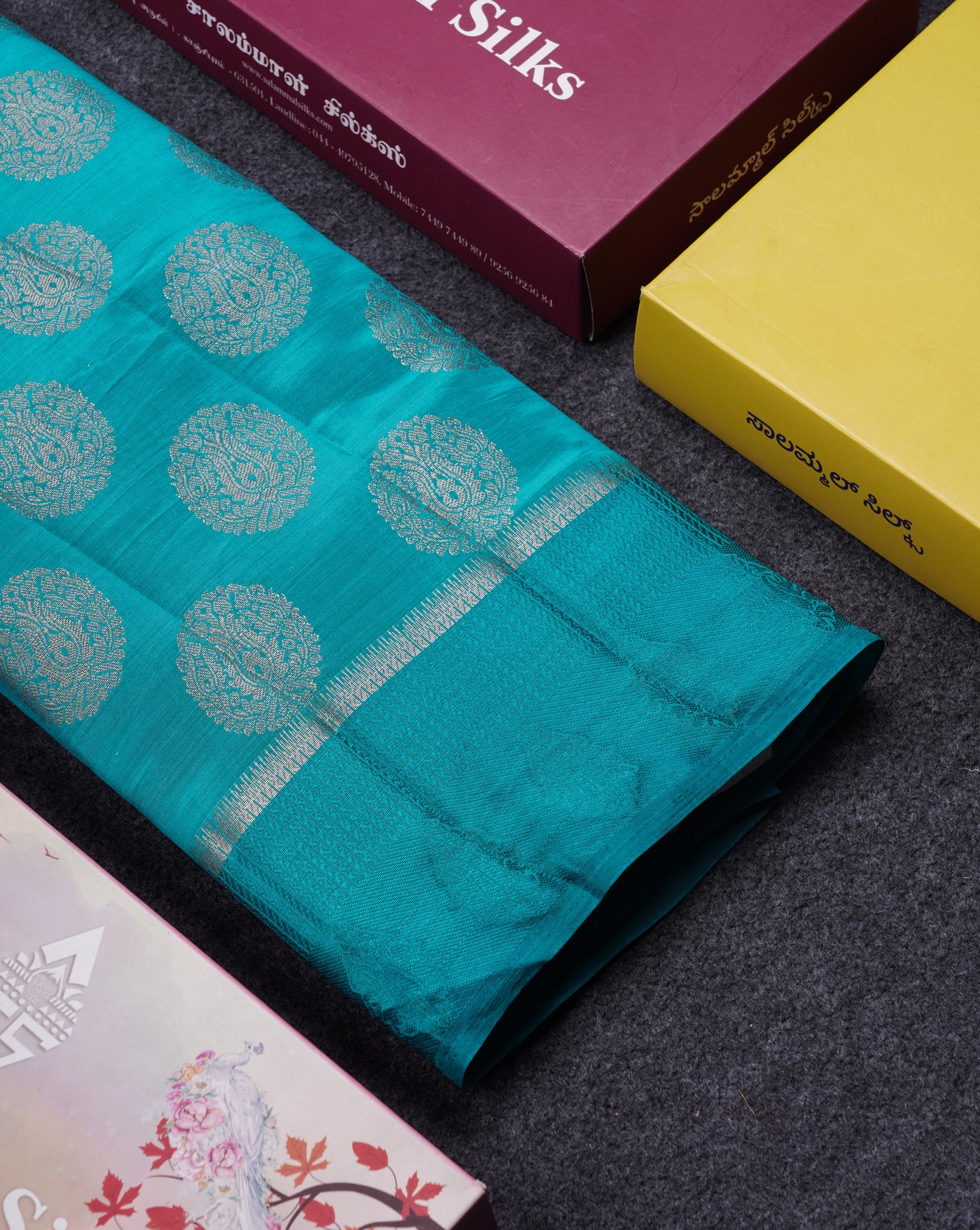 Beautiful Pink Shade Semi Raw Silk Saree With Fancy Border