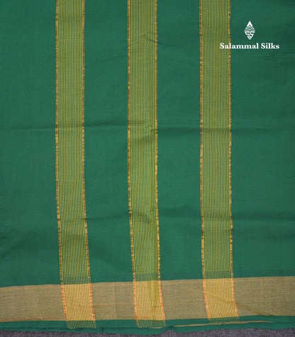 Beautiful Multicolour Colour Semi Silk Cotton Saree With Gold Zari Tissue Border