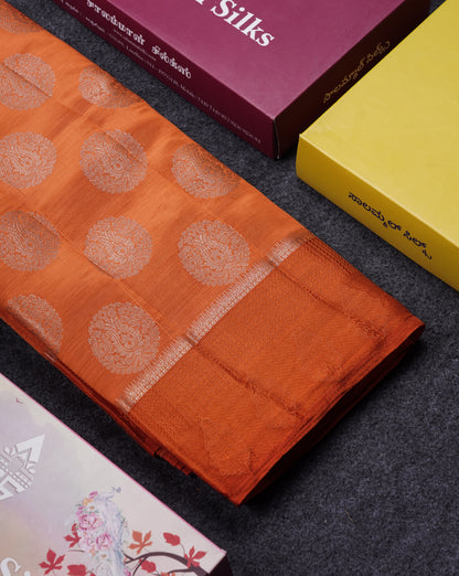Beautiful Pink Shade Semi Raw Silk Saree With Fancy Border