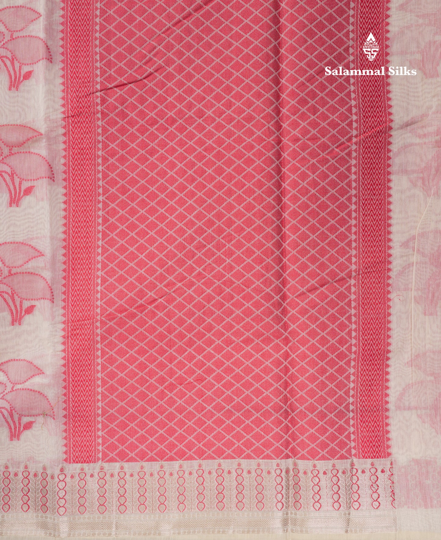 Fancy Cream Cotton Mix Saree With Contrast Black Designer Blouse