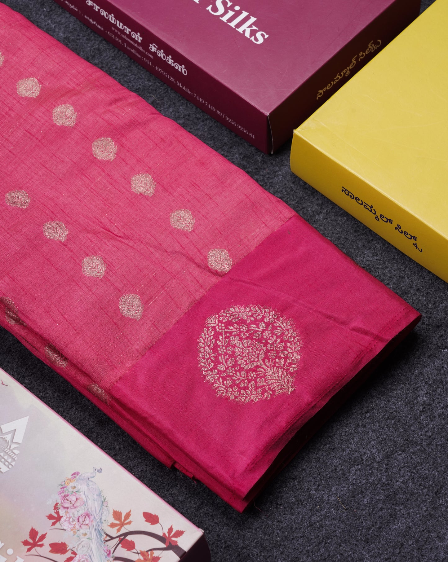 Beautiful Parrot Green Semi Tussar Saree With Fancy Border
