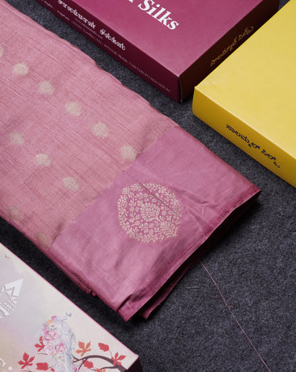 Beautiful Parrot Green Semi Tussar Saree With Fancy Border