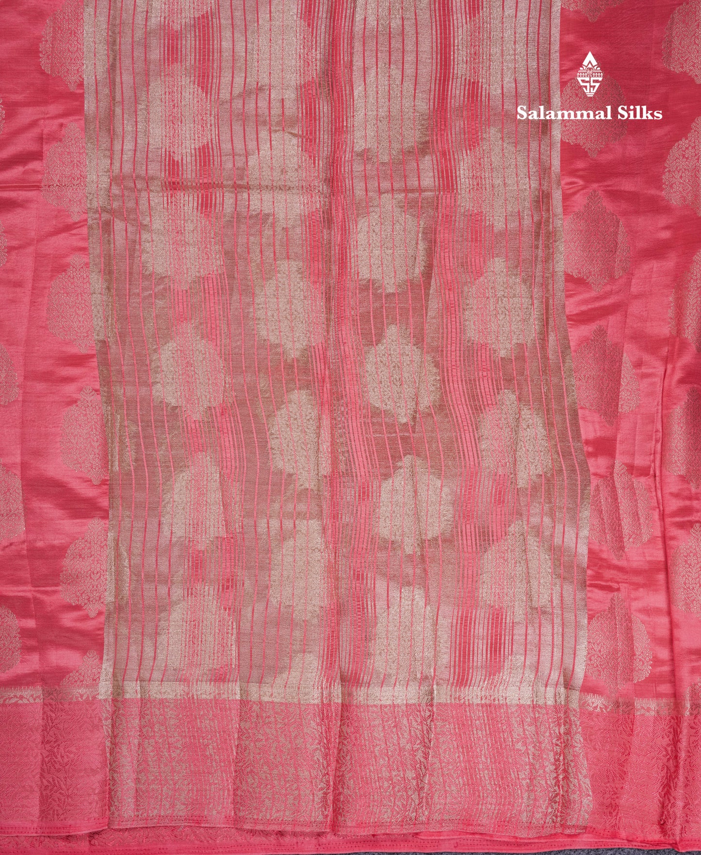 Beautiful Lavender Semi Raw Silk Saree With Fancy Border