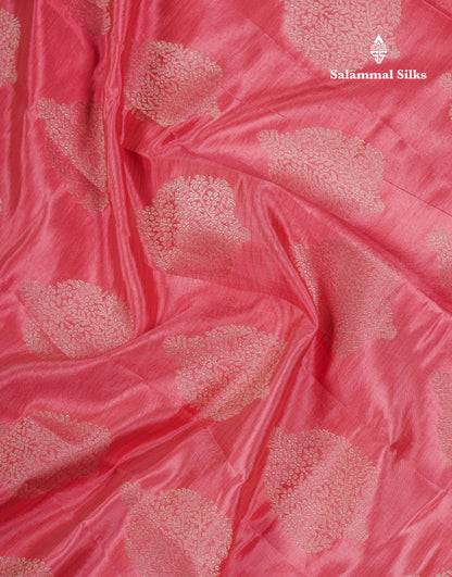 Beautiful Lavender Semi Raw Silk Saree With Fancy Border