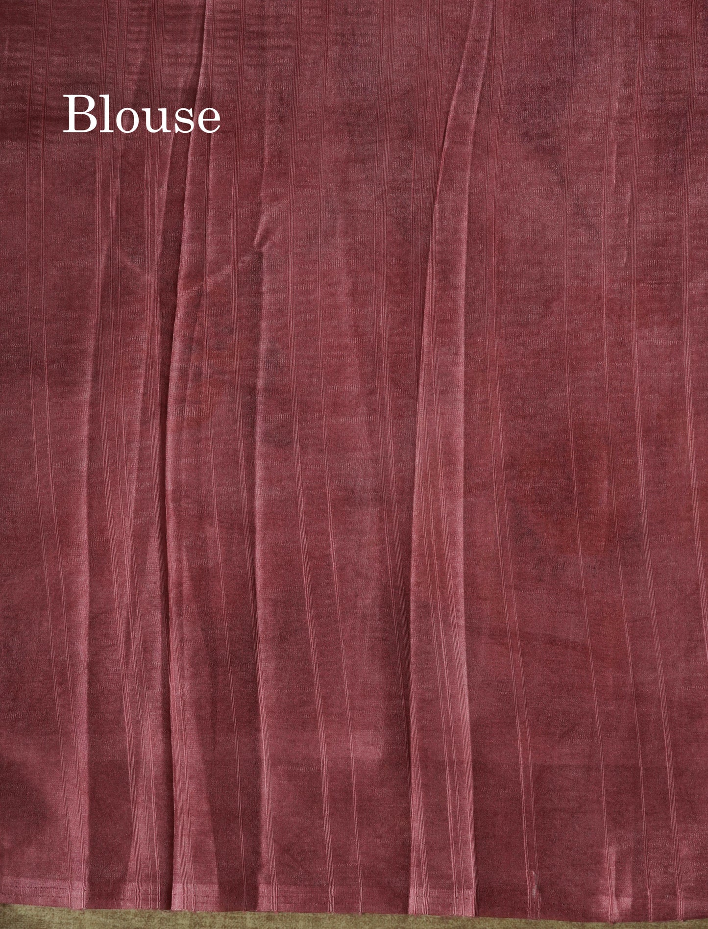 Light Pink Floral Printed Design Semi Tussar Saree With Contrast Blouse