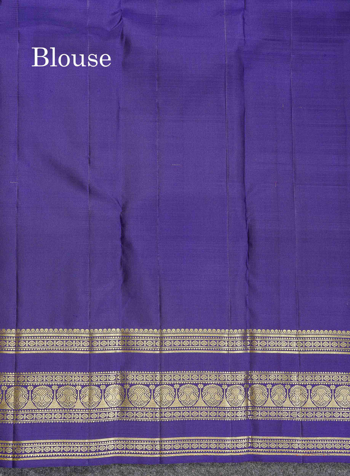 Pure Kanjivaram Silk Saree - Teal Blue Colour Body Vaira Oosi Lines With Butta & Contrast Navy Blue Border