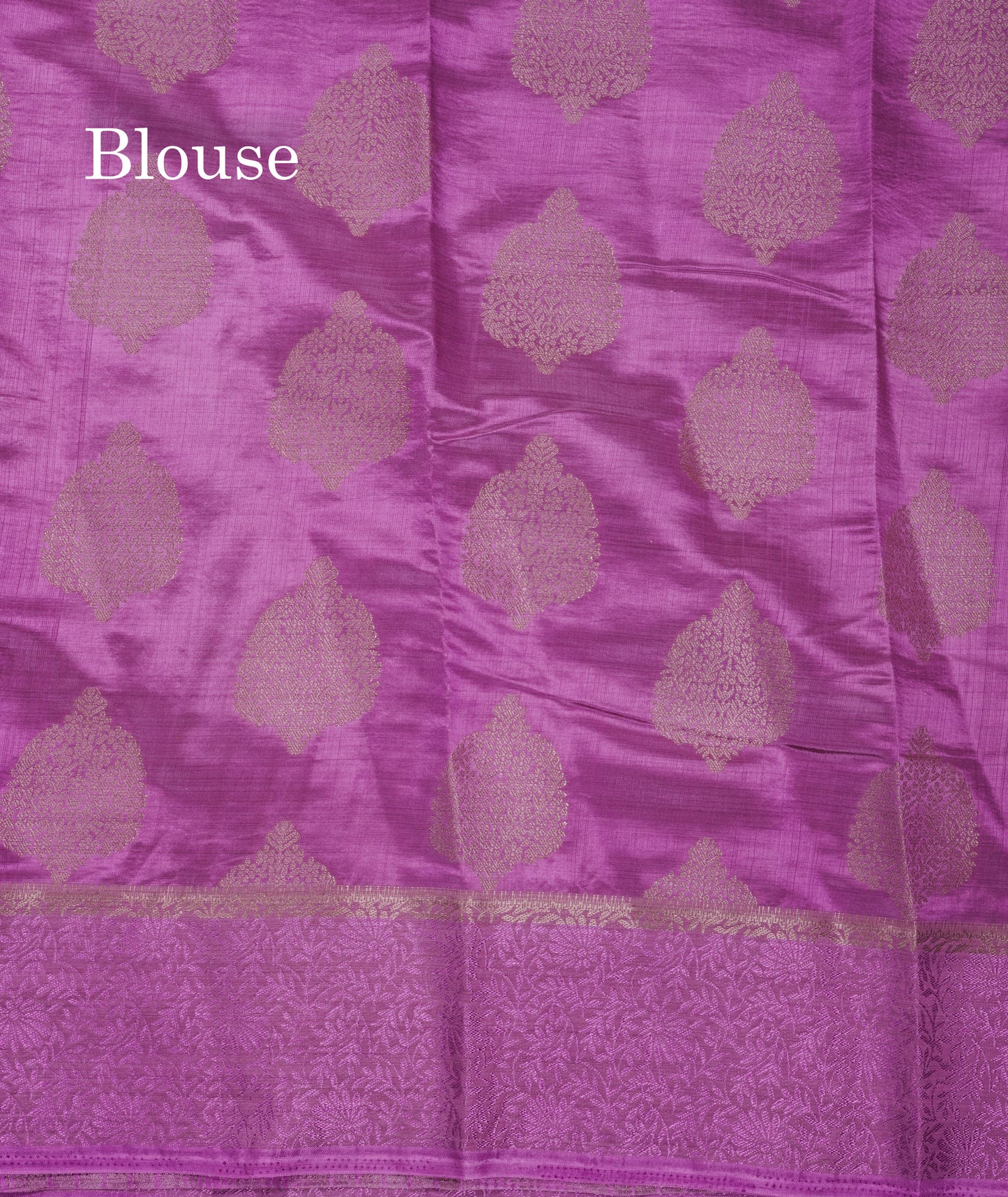 Beautiful Lavender Semi Raw Silk Saree With Fancy Border