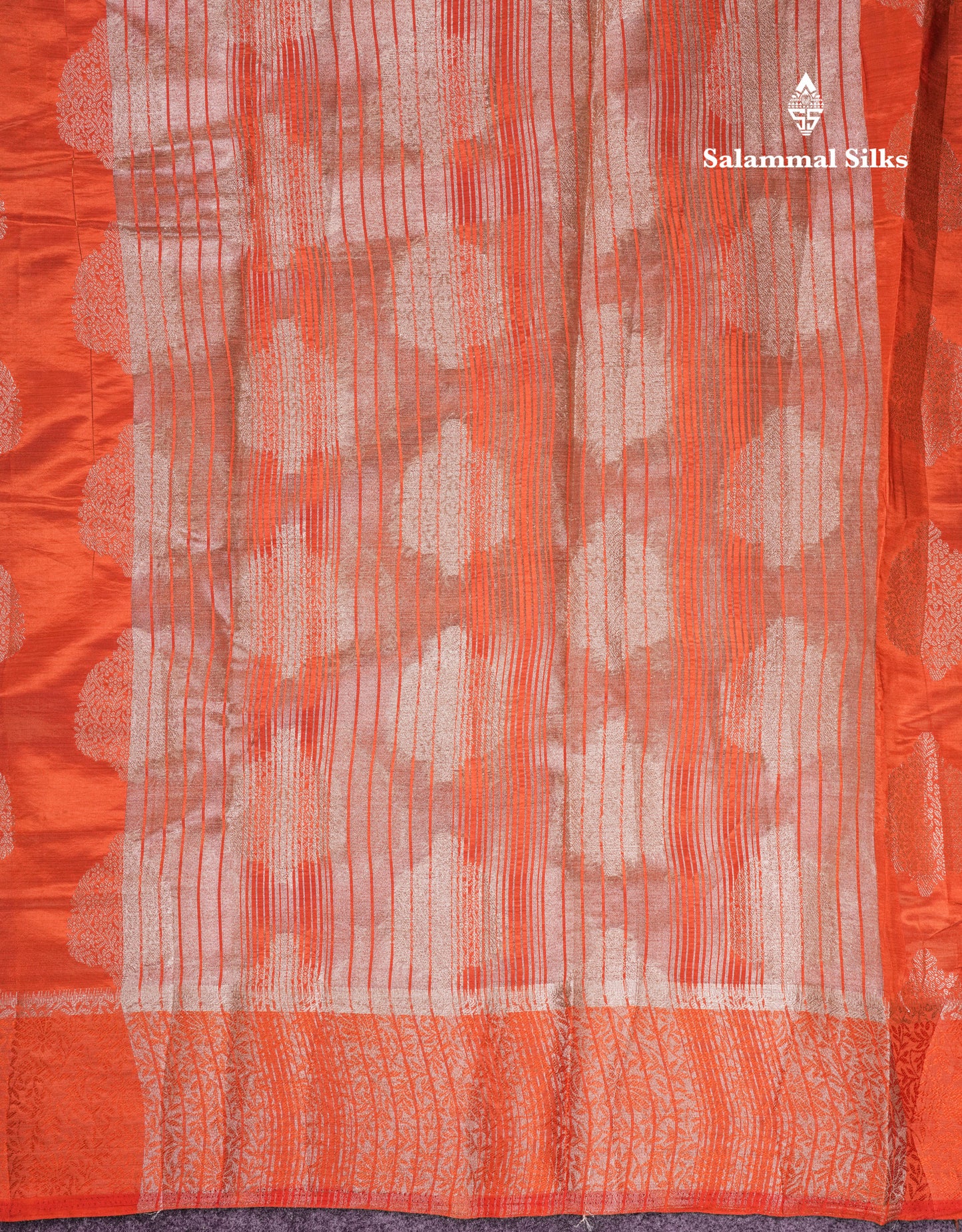 Beautiful Lavender Semi Raw Silk Saree With Fancy Border