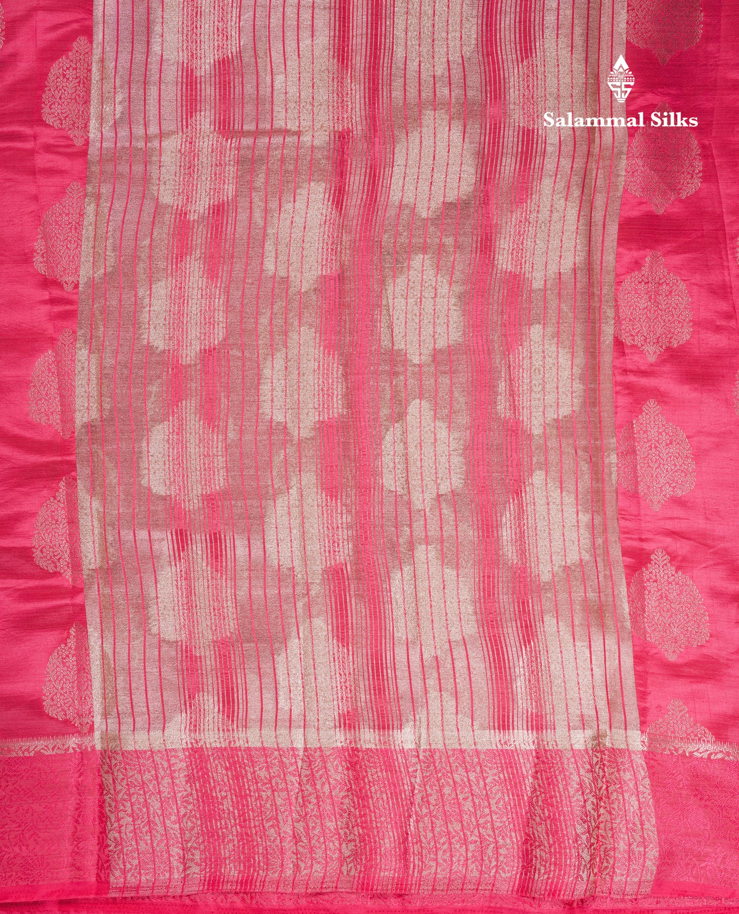 Beautiful Lavender Semi Raw Silk Saree With Fancy Border