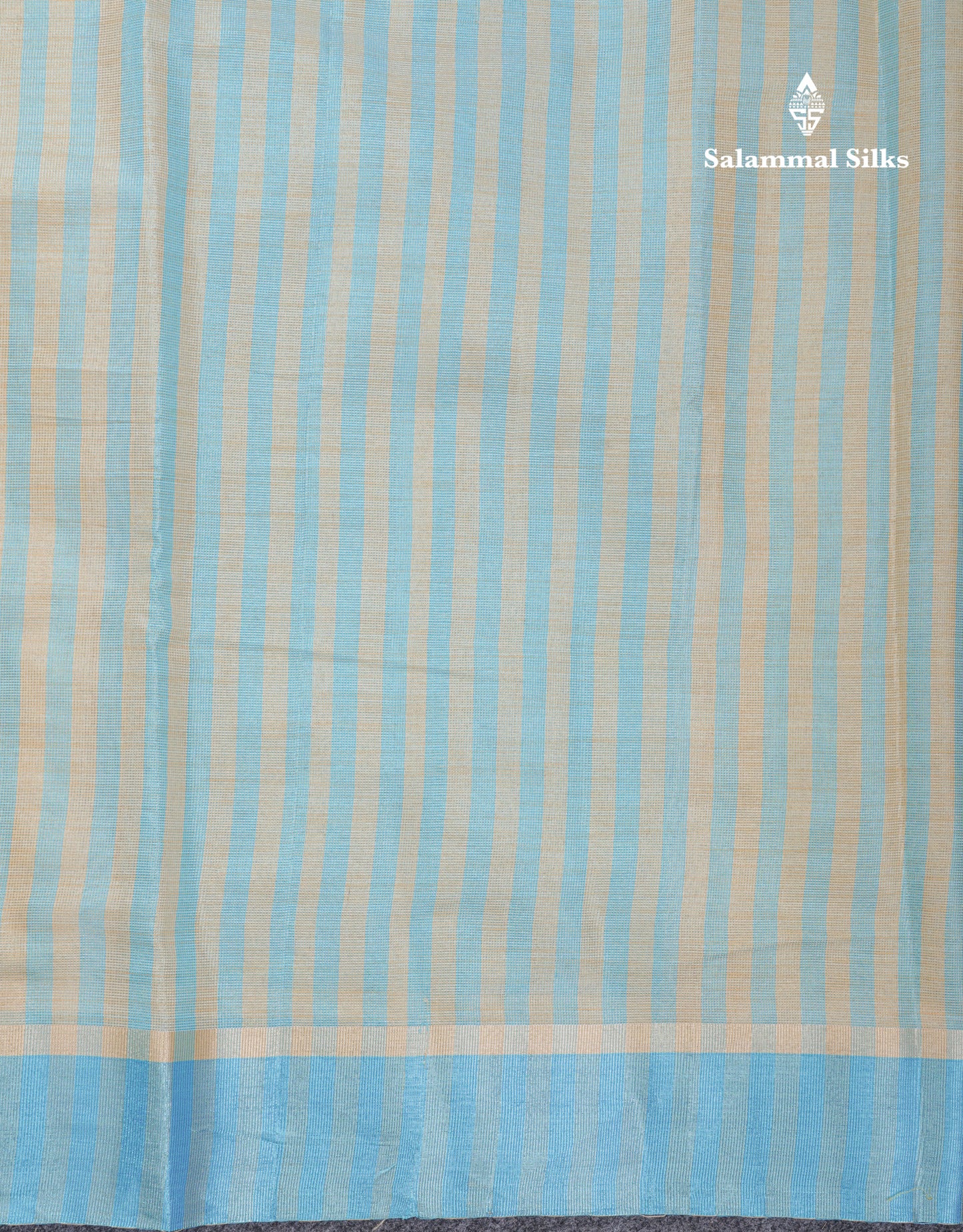 Beautiful Golden Yellow Kota Cotton Plain Tissue Fancy Saree With Sky Blue Border