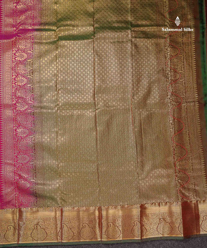 Beautiful Dual Tone Peacock Blue Semi Silk Saree With Contrast Red Traditional Evening Morning Border