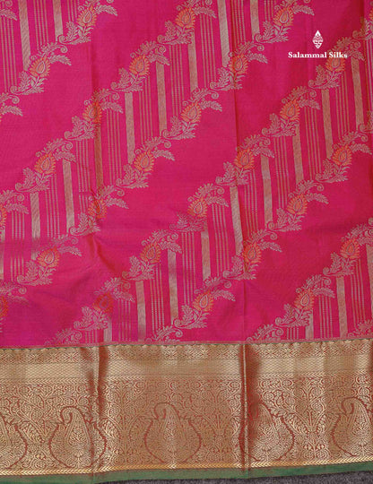 Beautiful Dual Tone Peacock Blue Semi Silk Saree With Contrast Red Traditional Evening Morning Border