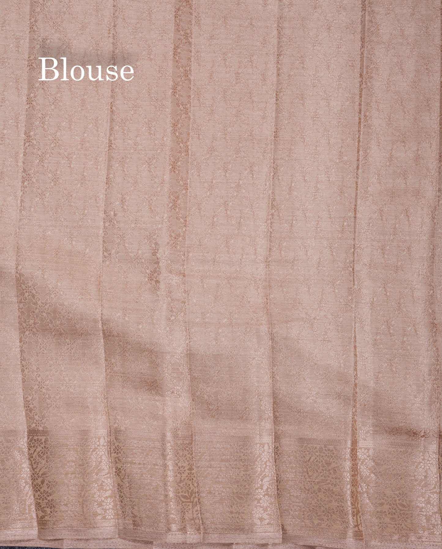 Beautiful Beige Semi Raw Silk Saree With Fancy Border