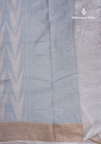 Sandal Premium Crush Fancy Saree with Traditional Border