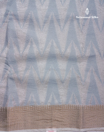 Sandal Premium Crush Fancy Saree with Traditional Border