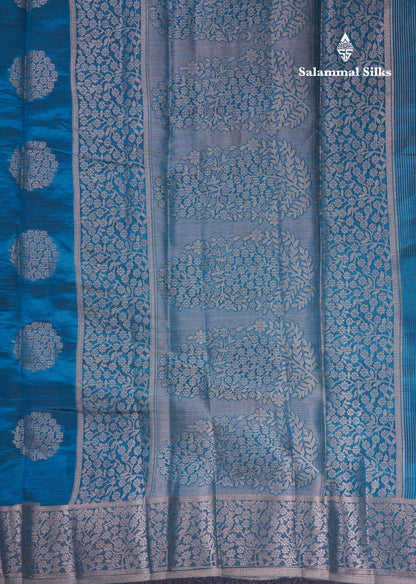 Beautiful Beige Semi Raw Silk Saree With Fancy Border