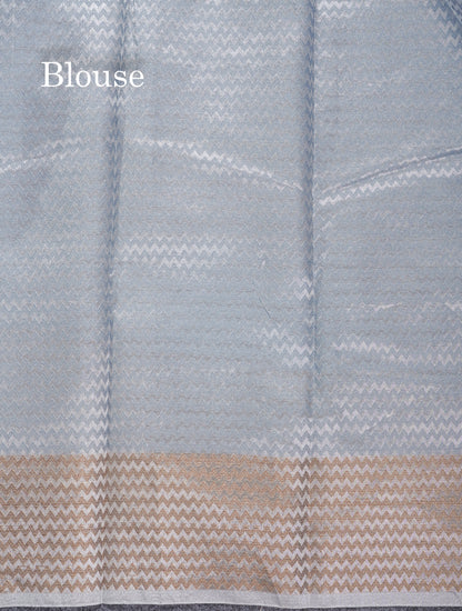 Sandal Premium Crush Fancy Saree with Traditional Border