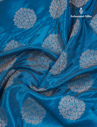 Beautiful Beige Semi Raw Silk Saree With Fancy Border
