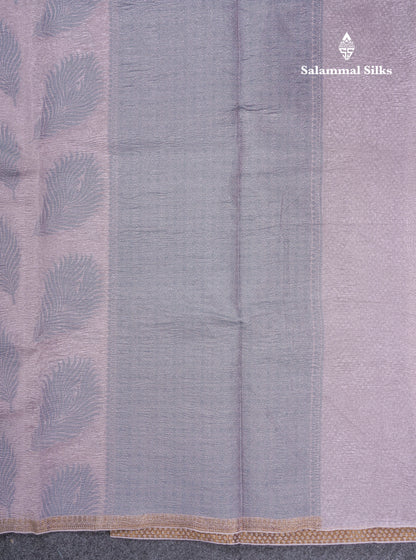 Pastel Blue Premium Crush Fancy Saree with Designer Blouse