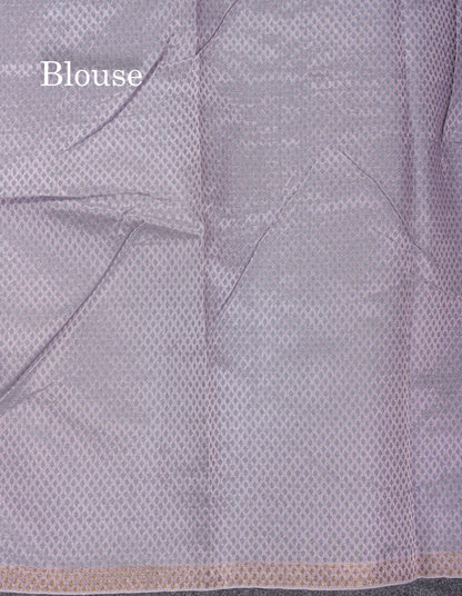 Pastel Blue Premium Crush Fancy Saree with Designer Blouse