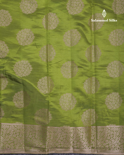 Beautiful Beige Semi Raw Silk Saree With Fancy Border