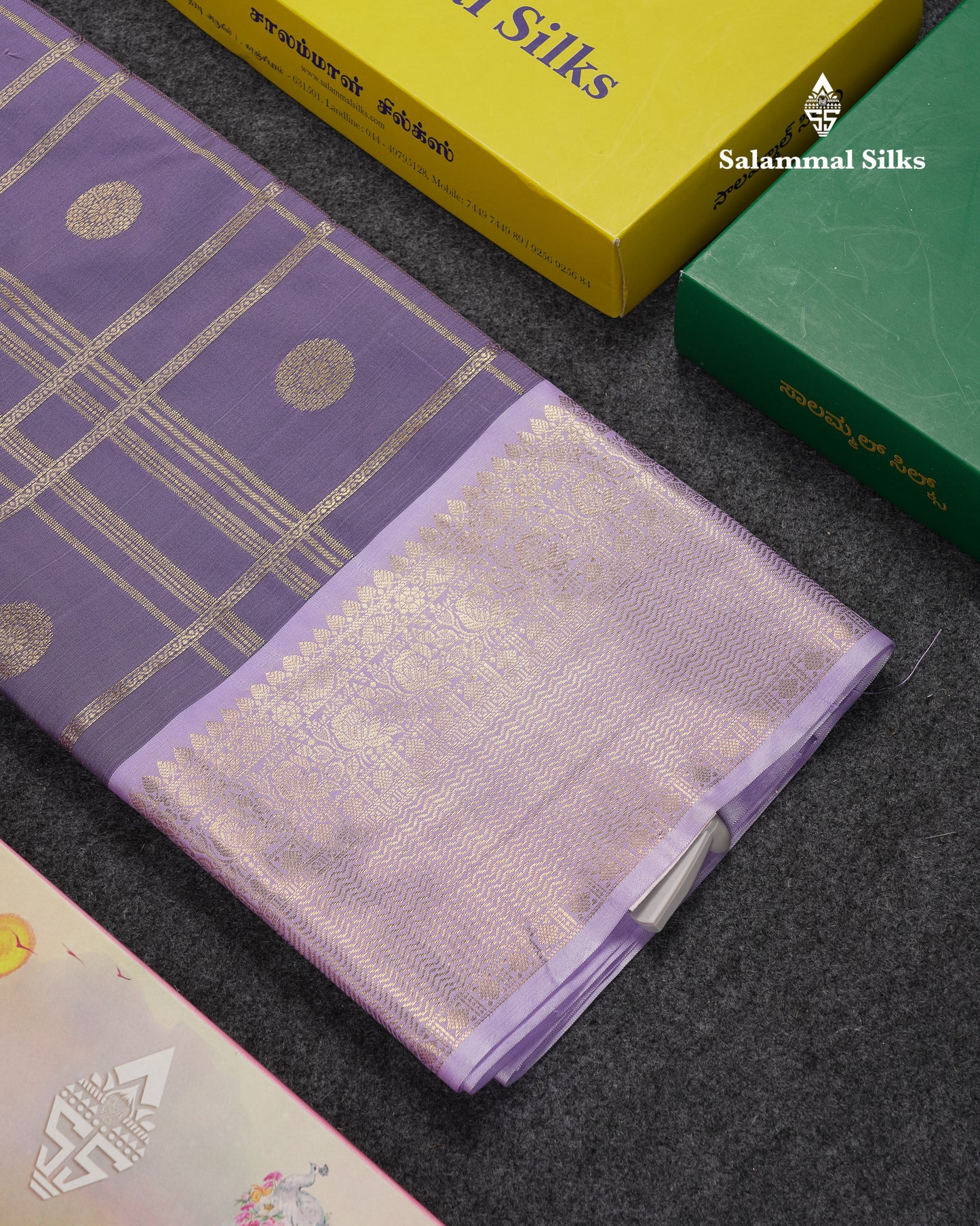 Beautiful Maroon Checks With Butta Cotton Mix Saree With Contrast Dark Peach Traditional Evening Morning Border