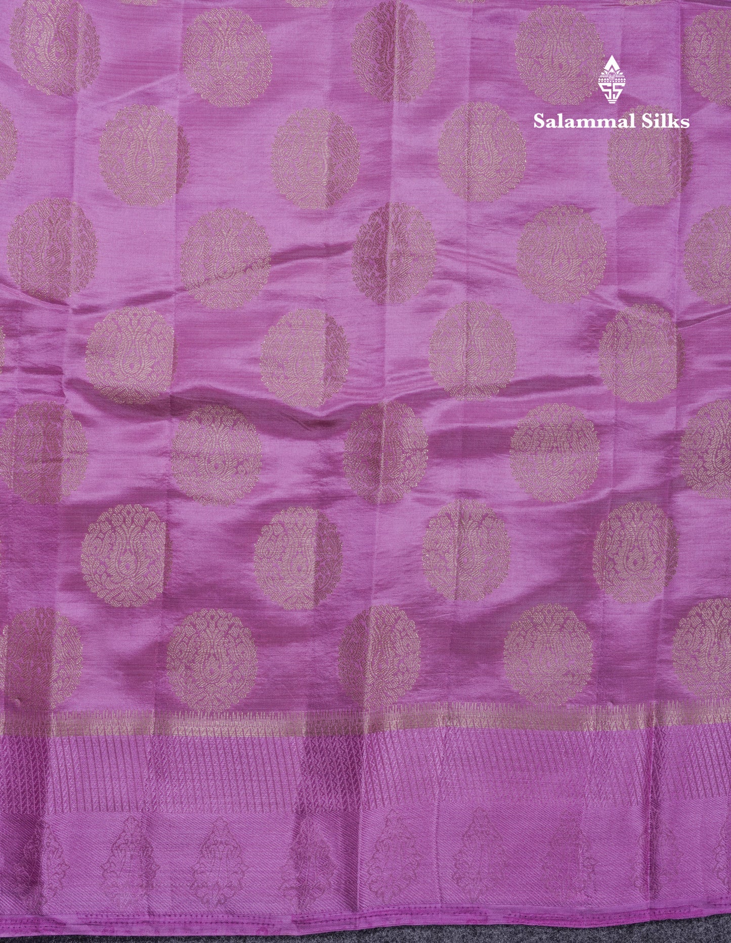 Beautiful Pink Shade Semi Raw Silk Saree With Fancy Border