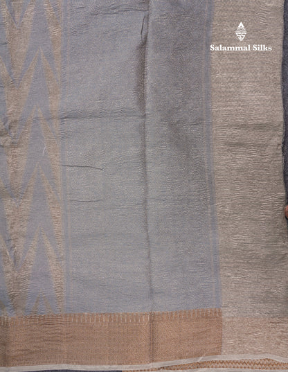 Sandal Premium Crush Fancy Saree with Traditional Border