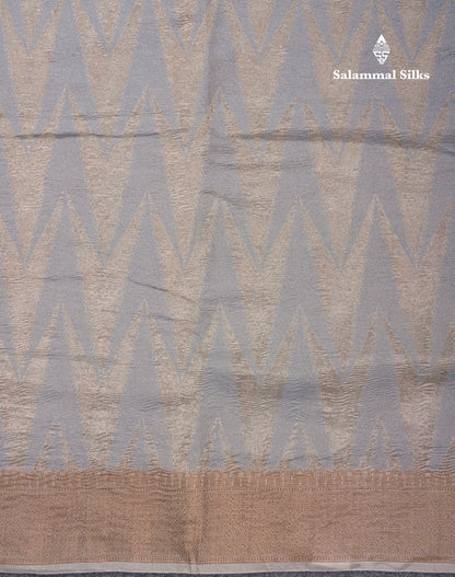 Sandal Premium Crush Fancy Saree with Traditional Border