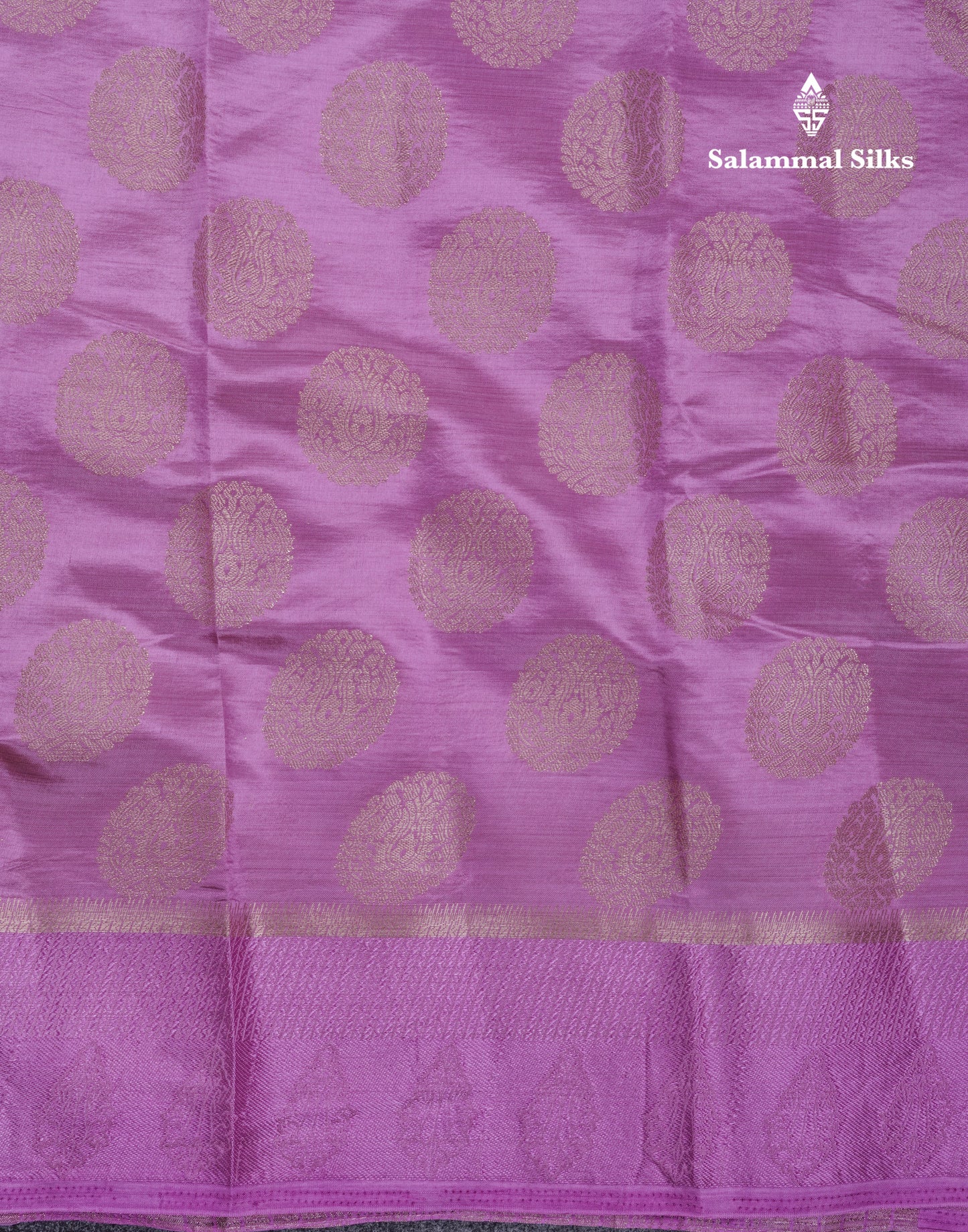 Beautiful Pink Shade Semi Raw Silk Saree With Fancy Border