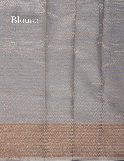 Sandal Premium Crush Fancy Saree with Traditional Border