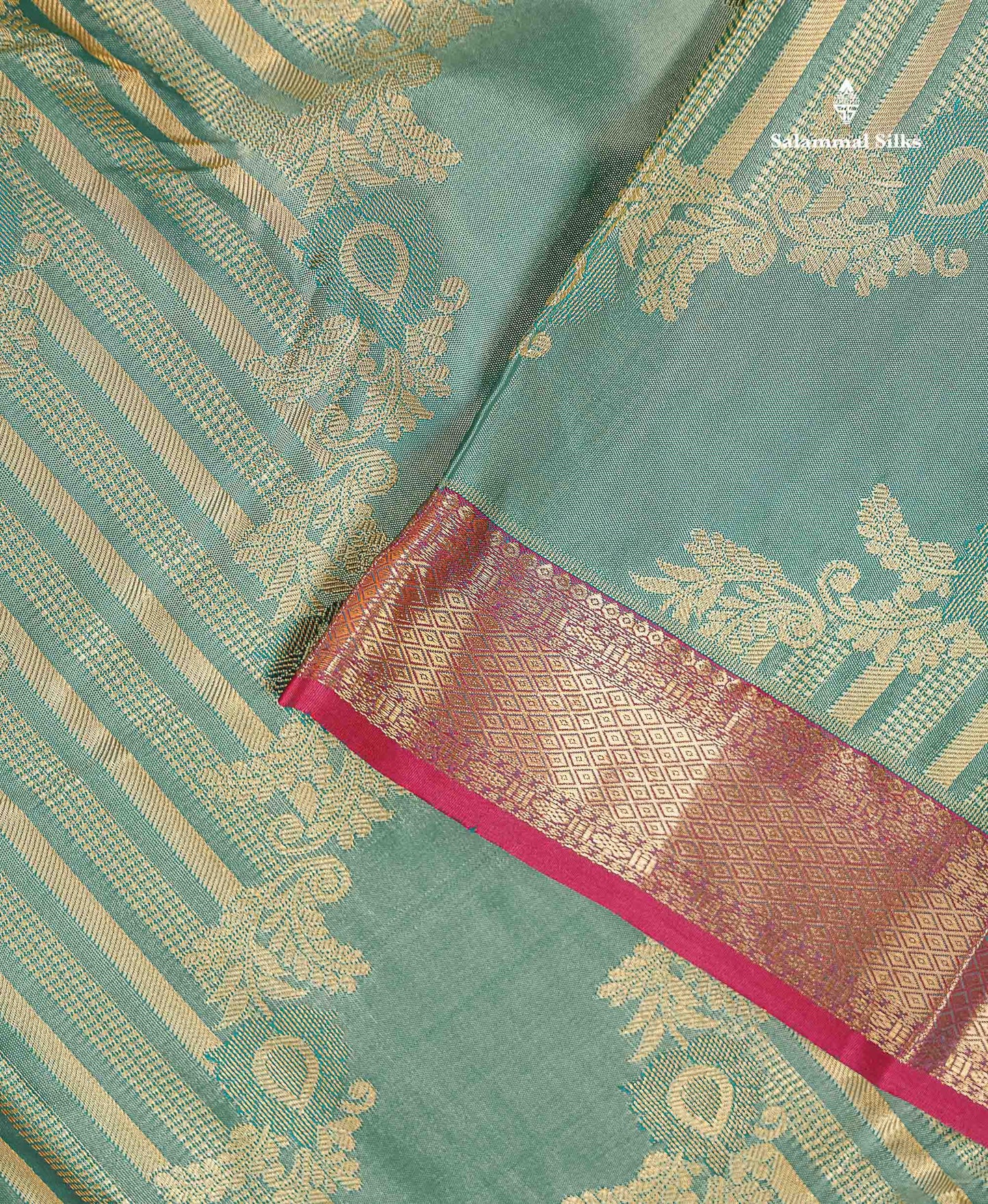 Beautiful Dual Tone Peacock Blue Semi Silk Saree With Contrast Red Traditional Evening Morning Border