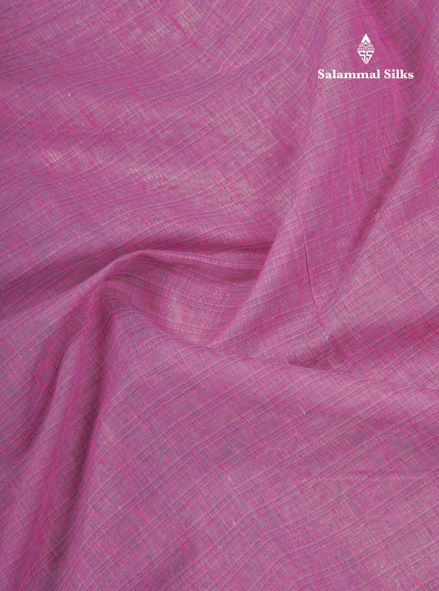 Light Lavender Linen Cotton Mix Fancy Saree With Blouse